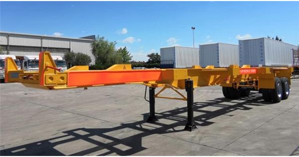 2 Axle 40 Ft Container Chassis Trailer will be sent to Tanzania