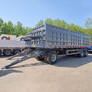 3 Axle Drawbar Sidewall Trailer